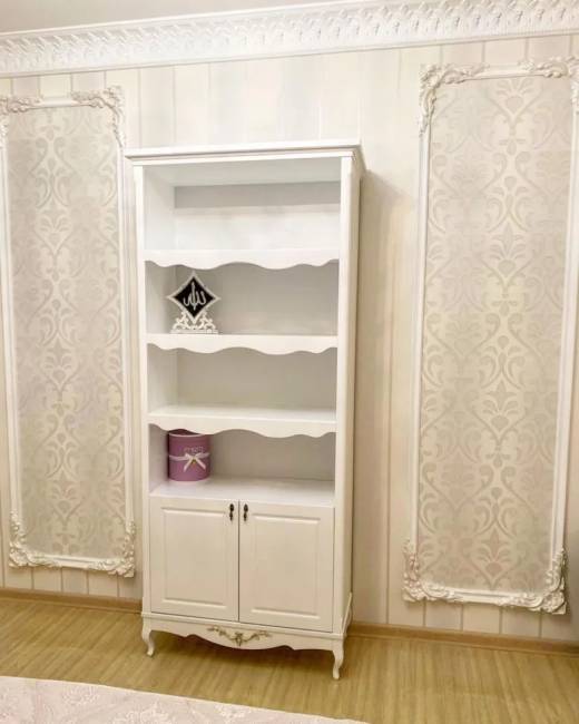 Стеллаж Малонн Ави с дверцами Белый