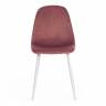 Стул BREEZE (mod. 4724) вельвет/металл, 44 х 53 х 87 см, Coral (коралловый) HLR44 / белый