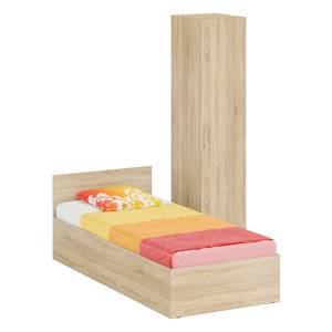 Кровать односпальная 900 с пеналом Стандарт цвет дуб сонома