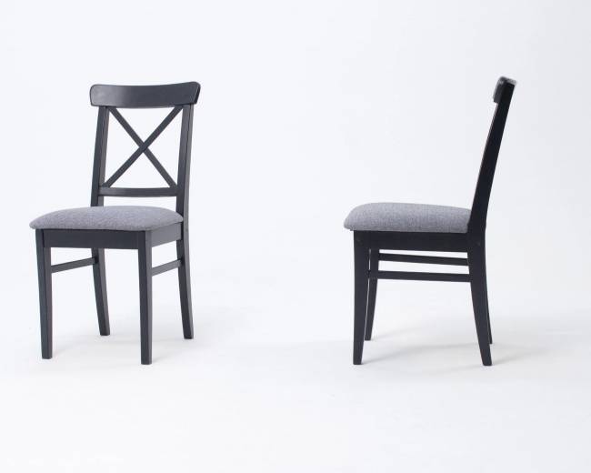 Стул Ингольф ПМ чёрный/графит