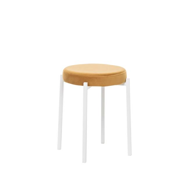 Табурет Leset Авис профиль Ultra Mustard Белый Табурет Leset Авис профиль Ultra Mustard Белый