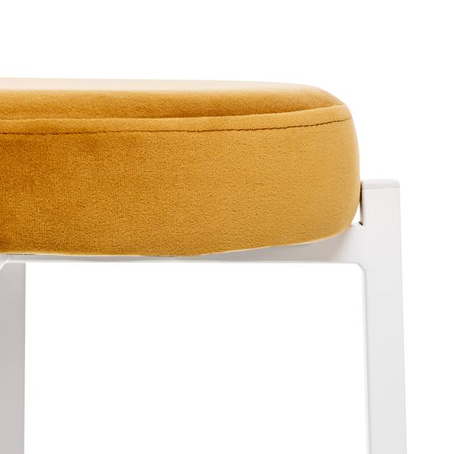 Табурет Leset Авис профиль Ultra Mustard Белый Табурет Leset Авис профиль Ultra Mustard Белый