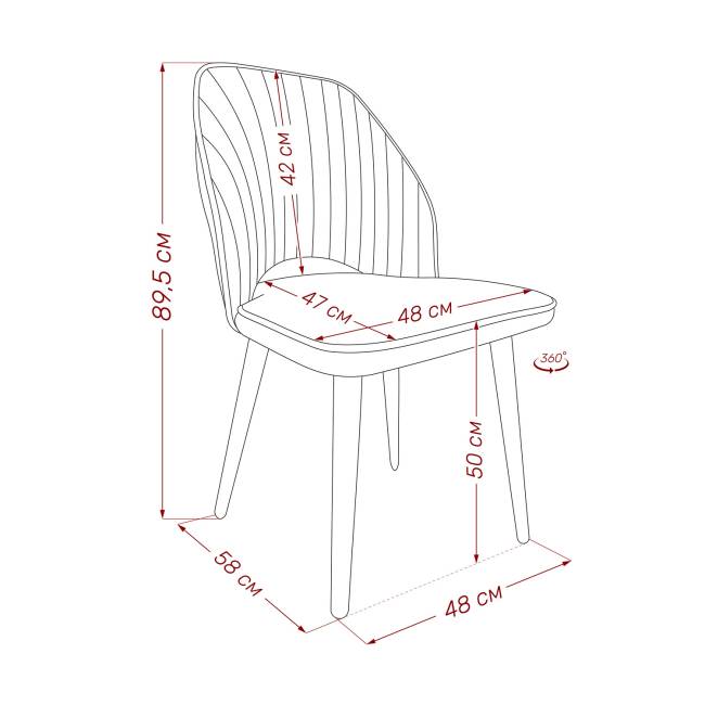 Стул Leset Арман 360 (поворотный механизм) Латте Белый Стул Leset Арман 360 (поворотный механизм) Латте Белый