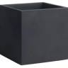 Кашпо пластиковое Iris Vase антрацит 500х500х500 мм