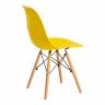 Стул CINDY (EAMES) (mod. 001) / 1 шт. в упаковке дерево бук/металл/сиденье пластик, 51x46x82.5см, желтый/yellow
