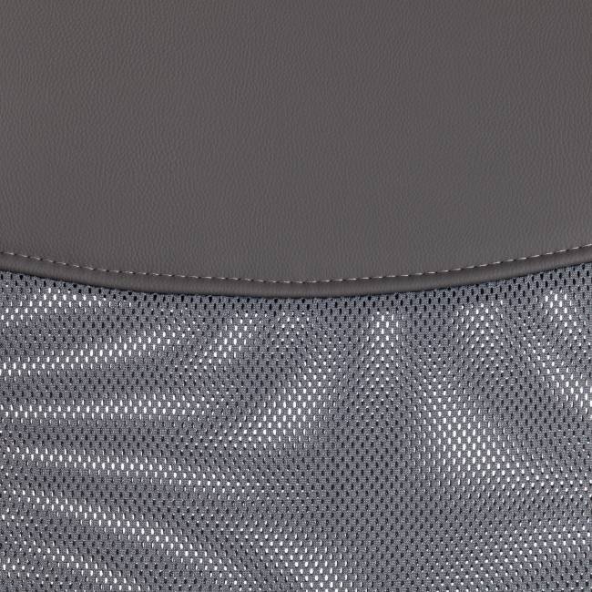 Кресло PRACTIC (мп) флок/кож/зам , серый/металлик, 29/W-12/36 серый/металлик флок/кож/зам