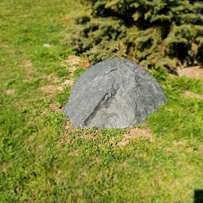 Искусственный валун "ЛЮКС", D80-3, темно-серый Искусственный валун "ЛЮКС", D80-3, темно-серый