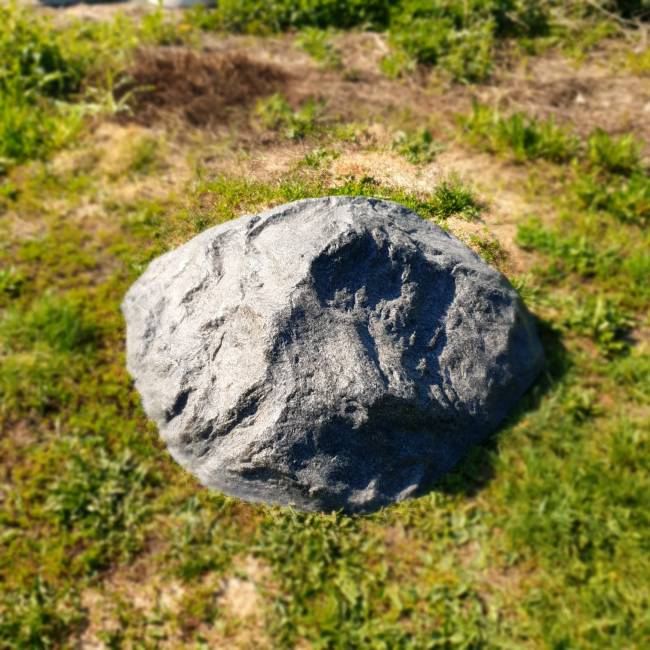 Искусственный валун "ЛЮКС", D80-5, темно-серый Искусственный валун "ЛЮКС", D80-5, темно-серый