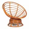 Кресло-качалка PAPASAN/ПАПАСАН w 23/01 B /с подушкой/ 115х78х104 см, Cognac (коньяк), ткань Старт