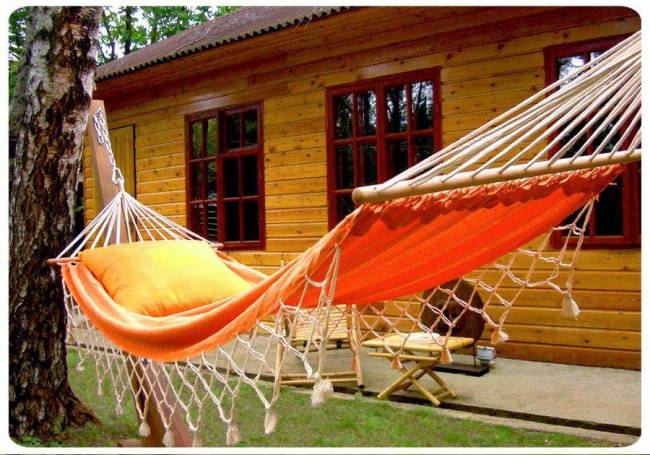 Гамак TANGO (5 цветов) + каркас ARC (дерево)