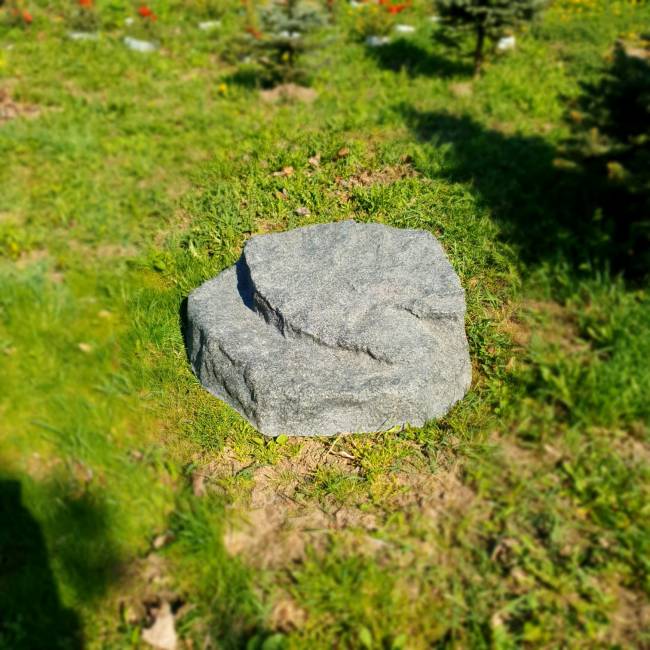 Искусственный валун "ЛЮКС", D80-2, темно-серый Искусственный валун "ЛЮКС", D80-2, темно-серый