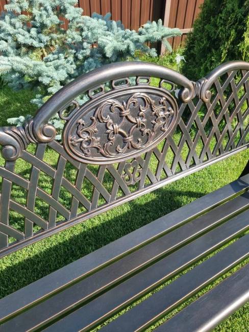 Скамья из литого алюминия для сада Ultimo Скамья из литого алюминия для сада Ultimo