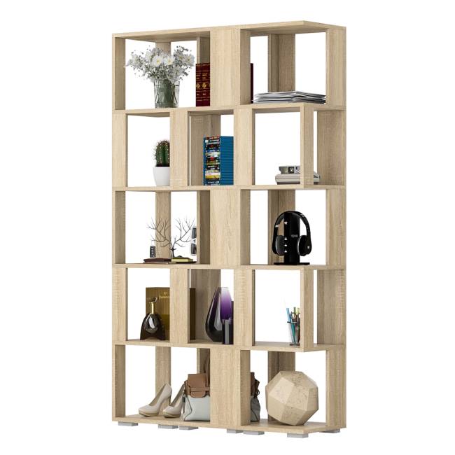 Комплект их 3-х открытых стеллажей цвет дуб сонома Комплект их 3-х открытых стеллажей цвет дуб сонома