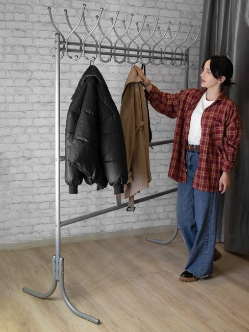 Вешалка напольная М 12 металлик