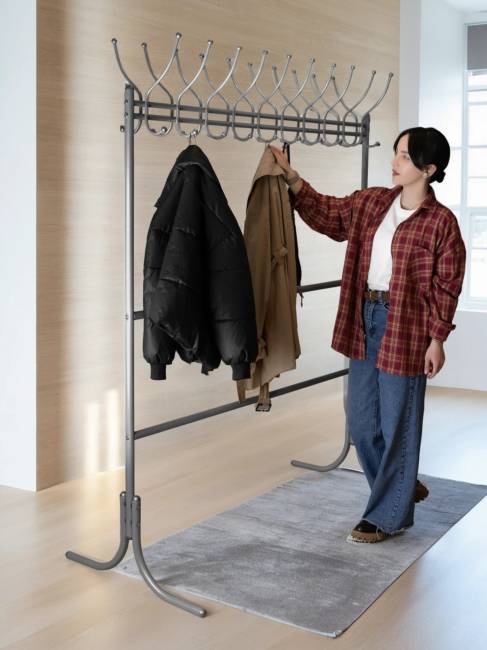 Вешалка напольная М 12 металлик