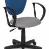 Кресло офисное из ткани TetChair CH 413 (Серая + синяя ткань)
