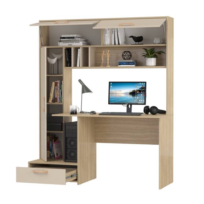 Компьютерный стол Лайт 03.243Н цвет плэйн/сатин Компьютерный стол Лайт 03.243Н цвет плэйн/сатин