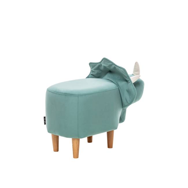 Пуф Leset Dino COMBI V43 зелёный, компаньон V01 белый Бук