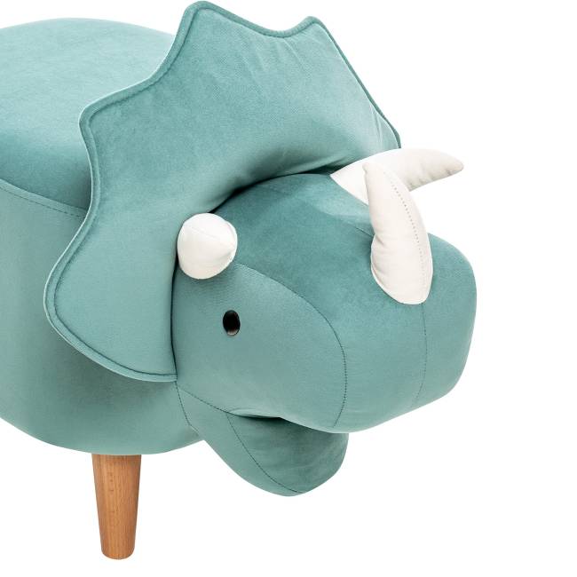 Пуф Leset Dino COMBI V43 зелёный, компаньон V01 белый Бук