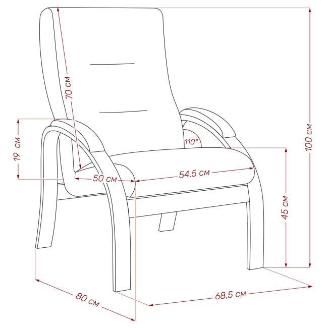Кресло Leset Лион Венге Dundi 109 Кресло Leset Лион Венге Dundi 109