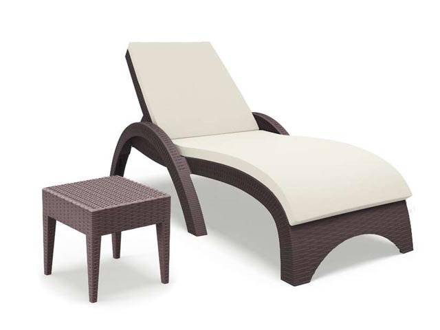 Шезлонг пластиковый GS 1009 (Fiji) коричневый 1870x730x340 мм Шезлонг пластиковый GS 1009 (Fiji) коричневый 1870x730x340 мм