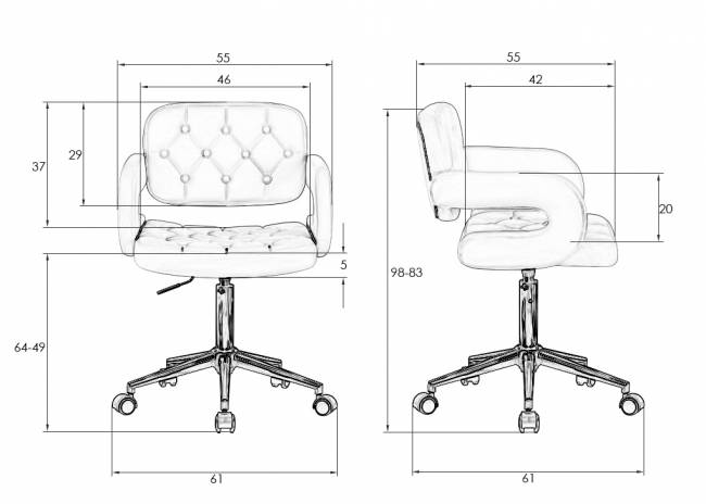 Офисное кресло для персонала DOBRIN LARRY, белый