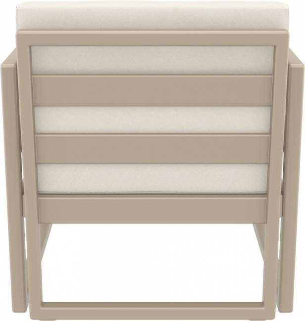 Комплект пластиковой мебели Mykonos бежевый, бежевый