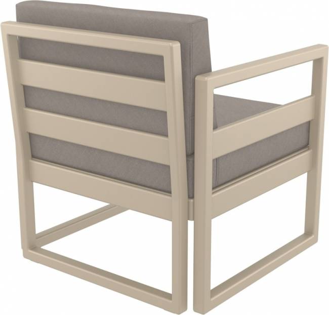 Комплект пластиковой мебели Mykonos бежевый, светло-коричневый