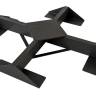 Зонт профессиональный телескопический 4х4 м Capri Dark антрацит, слоновая кость 4000х4000 мм