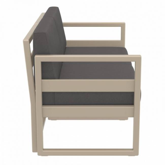 Комплект пластиковой мебели Mykonos бежевый, темно-серый