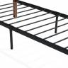 Кровать AT-915 дерево гевея/металл, 90*200 см (Single bed), красный дуб/черный красный дуб/черный дерево гевея/металл