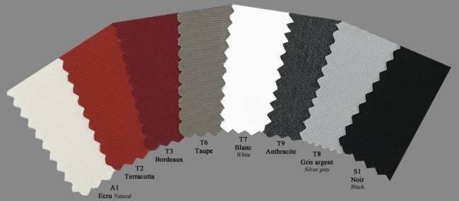 Зонт профессиональный 3х3 м Palladio Braccio имитация ироко, слоновая кость 3000х3000 мм