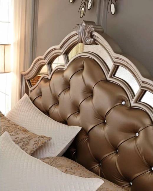 Кровать "Birlanny", серебристый