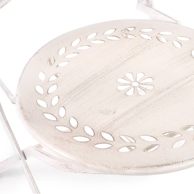 Комплект (стол + 2 стула) Secret de Maison Monique (mod. PL08-6241.6242) металл, стол:62*73, стул: 48*40*93, Античный белый (Antique White) Античный белый (Antique White) металл Комплект (стол + 2 стула) Secret de Maison Monique (mod. PL08-6241.6242) металл, стол:62*73, стул: 48*40*93, Античный белый (Antique White) Античный белый (Antique White) металл