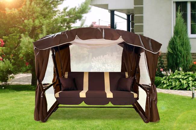 Качели садовые "ТОРОНТО", шоколад Качели садовые "ТОРОНТО", шоколад