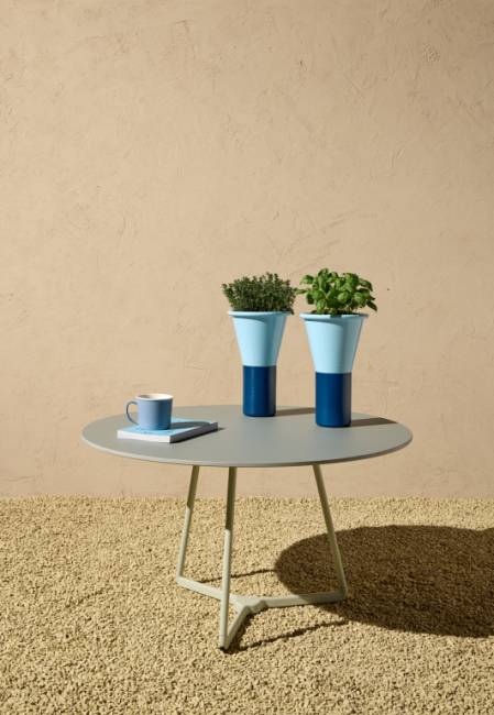 Ваза для цветов Mimosa аквамарин, нефтяной синий Ø195х310 мм