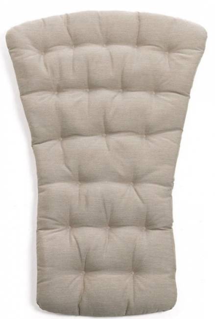 Кресло-качалка пластиковое с подушкой Folio белый, бежевый 720х810-925х1190-1125 мм