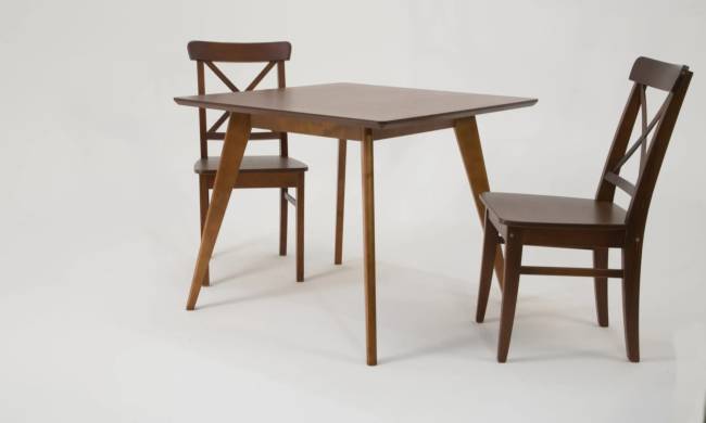 Стол Сканди М 90 орех со стульями Ингольф орех Стол Сканди М 90 орех со стульями Ингольф орех